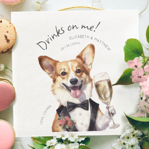 Charming Pembroke Welsh Corgi Waiter Napkin