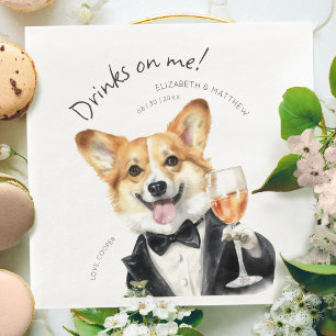 Charming Pembroke Welsh Corgi Waiter Napkin