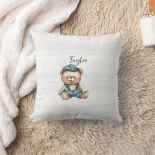 Charming Personalised Bear Cushion