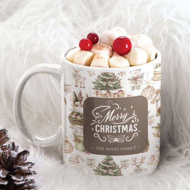Charming Personalised Winter Scene Coffee Mug (Creator Uploaded)