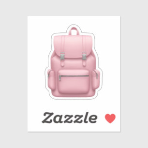 Charming Pink Backpack Emoji 
