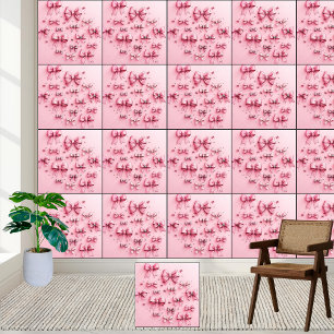 Charming Pink Bows & Glitter Dream Wallpaper
