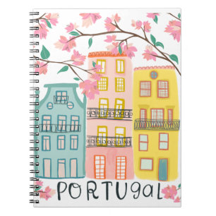 Charming Portugal houses notebook