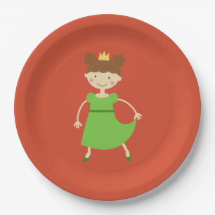 Charming Princess Paper Plate