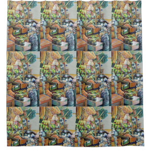 Charming Promises of a Fine Tekka Centre Singapore Shower Curtain