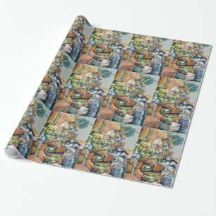 Charming Promises of fine Tekka Centre, Singapore Wrapping Paper
