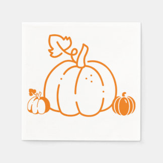 charming pumpkin design napkin
