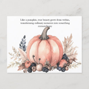 Charming Pumpkin Postcard