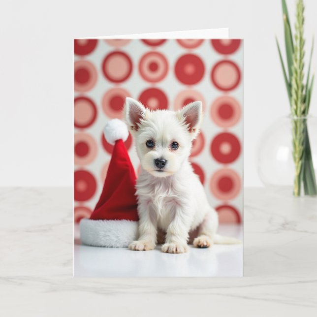 Charming Pup Christmas Card (Front)