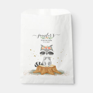 Charming Racoon Wildlife Baby Shower Favour Bag