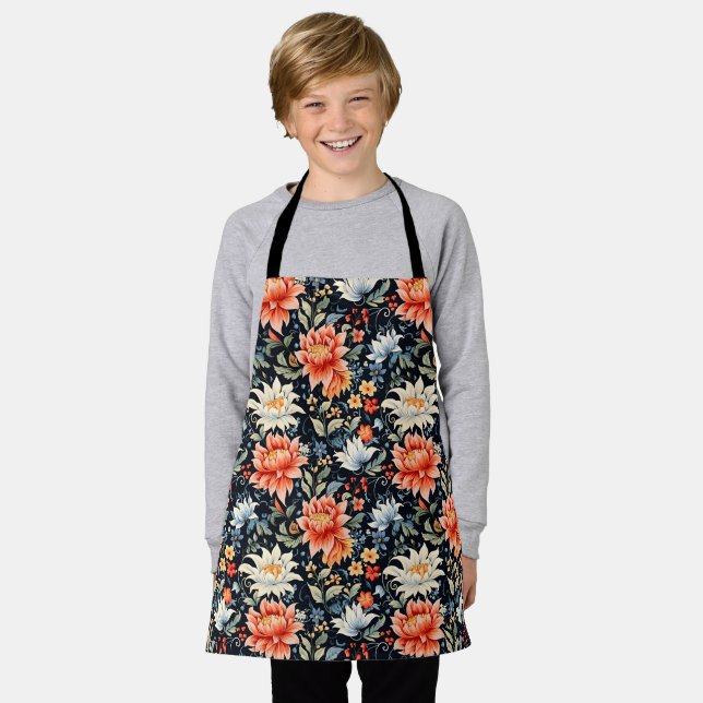 Charming Ranya Floral Pattern-65293 Apron (Worn)