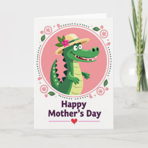 Charming Reptile Mothers Day Card