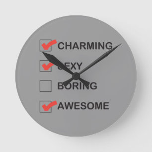 Charming Round Clock