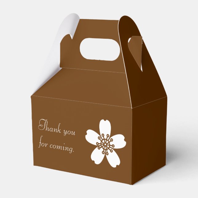 Charming Sakura in Chocolate Favour Box (Front Side)