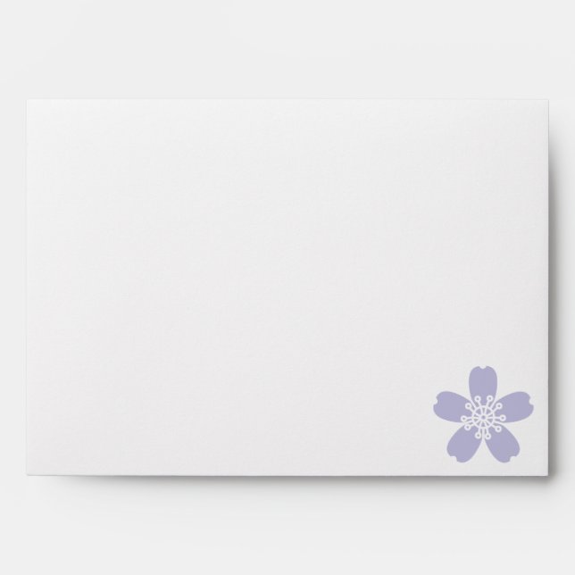 Charming Sakura in Lavender Envelopes (Front)