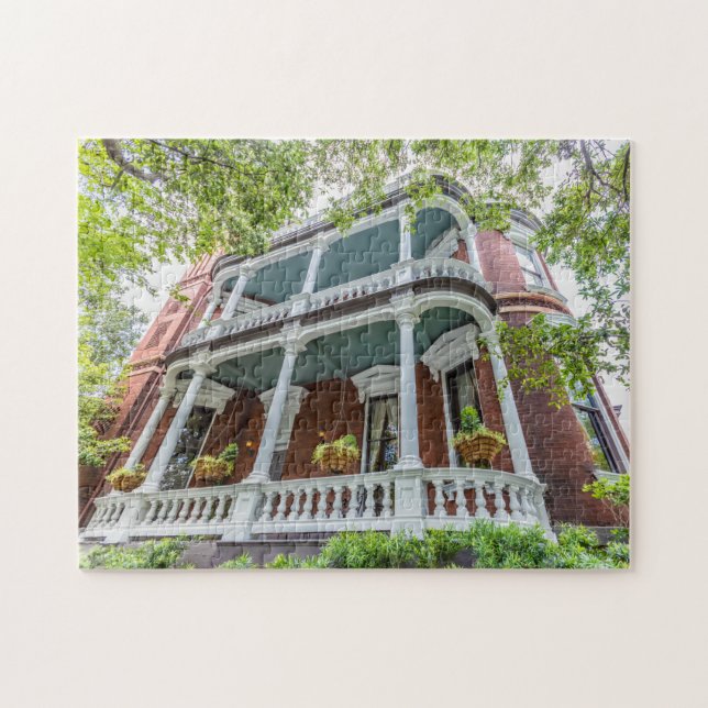 Charming Savannah Kehoe House 11x14 puzzle (Horizontal)