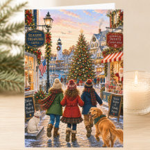 Charming Seaside Harbour Square Merry Christmas
