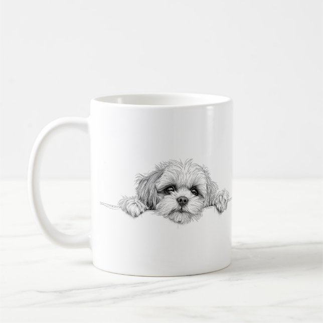 Charming Shih Tzu Coffee Mug (Left)