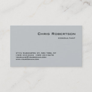 Charming Simple Grey Standard Business Card