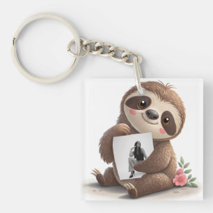 Charming Sloth Key Ring