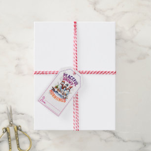Charming snowman Christmas gift tags