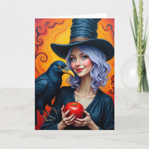 Charming Sorceress With Apple Card