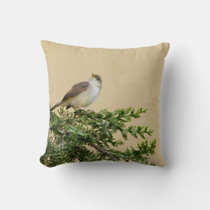 Charming Sparrow Bird Photograph Cushion
