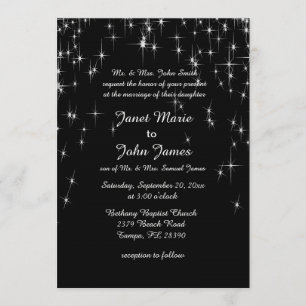Charming Star Struck Wedding   DIY Colour Invitation