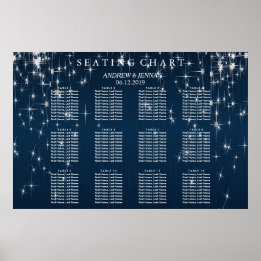 Charming Star Struck Wedding - Seating Chart