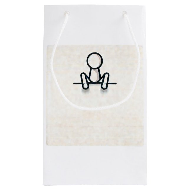 Charming Stickman Sitting Gift Bag (Back)