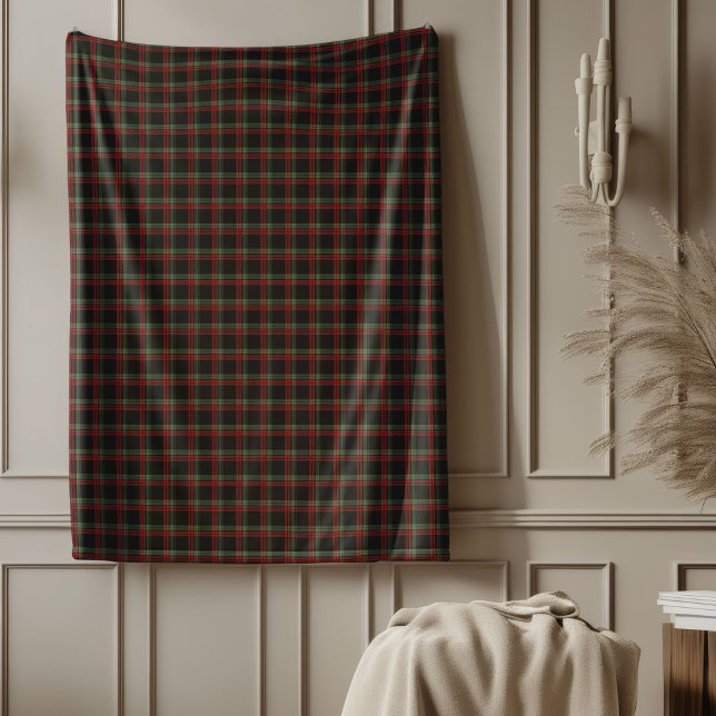 Charming Tartan Throw for Classic Christmas Decor Fleece Blanket (Charming Tartan Throw for Classic Christmas Decor Fleece Blanket)