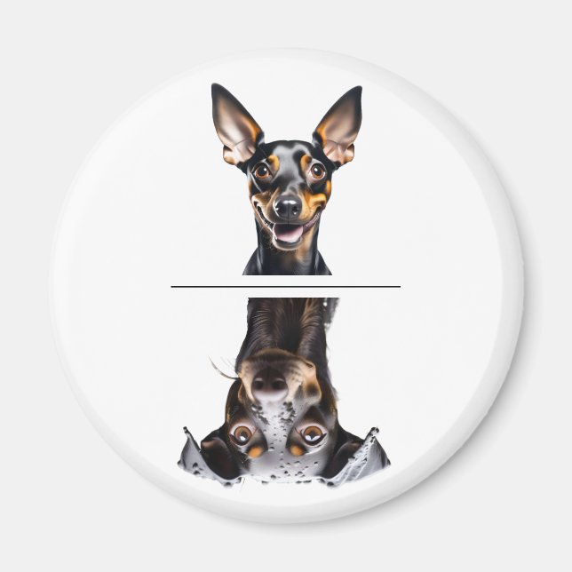 Charming Toy Manchester Terrier Dishwasher  Magnet (Front)