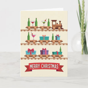 Charming Train Christmas Card