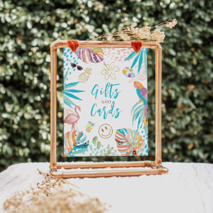 Charming Tropical Theme Gifts Sign