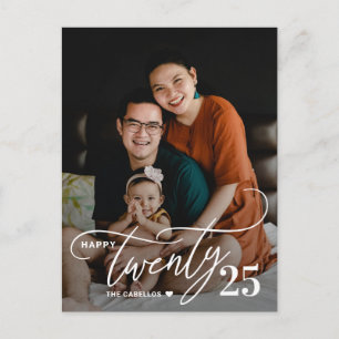 Charming Twenty Happy New Year Photo Postcard