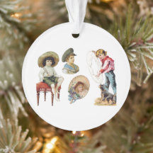 Charming Victorian Children and Dog Collage