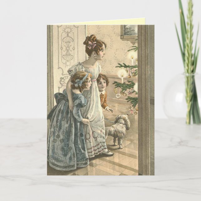 Charming Victorian Christmas Card (Front)
