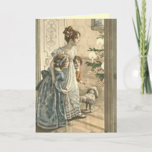 Charming Victorian Christmas Card