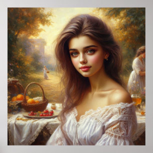 Charming Victorian Lady Poster