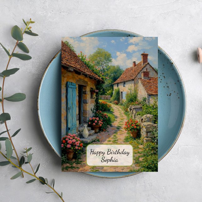 Charming Village Cottage Path Card (Creator Uploaded)