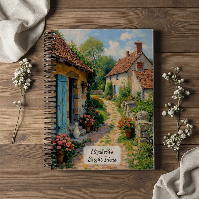 Charming Village Cottage Path Notebook (Creator Uploaded)