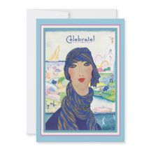 Charming Vintage Art Deco Woman Party