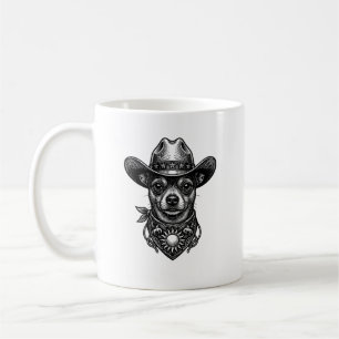 Charming Vintage Cowboy Chihuahua Coffee Mug
