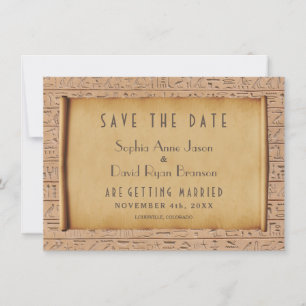 Charming Vintage Egyptian Wedding Save The Date