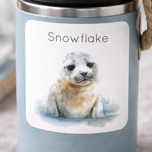 Charming Watercolor Seal Pup, custom  (Creator Uploaded)