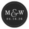 Charming Wedding Monogram Sticker - Black