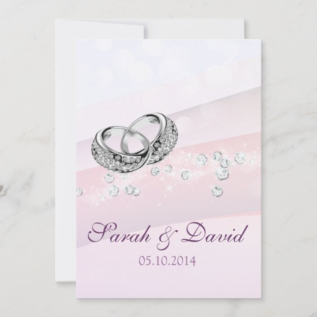 Charming Wedding Rings | Rehearsal Dinner Invitation (Front)