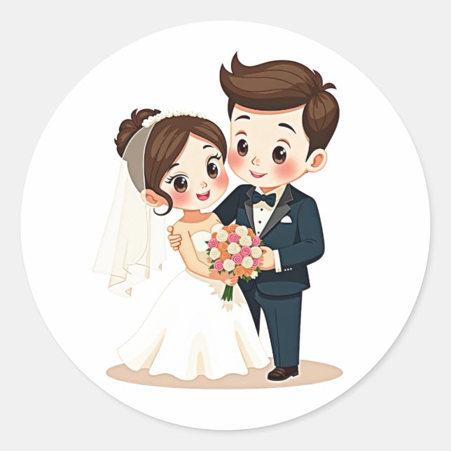 Charming Wedding Stickers (Front)