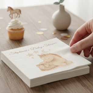 Charming Western Baby Horse – Shower Napkin