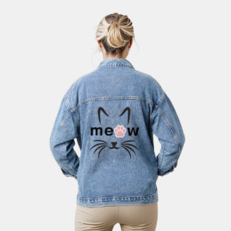 Charming Whiskers Denim Jacket